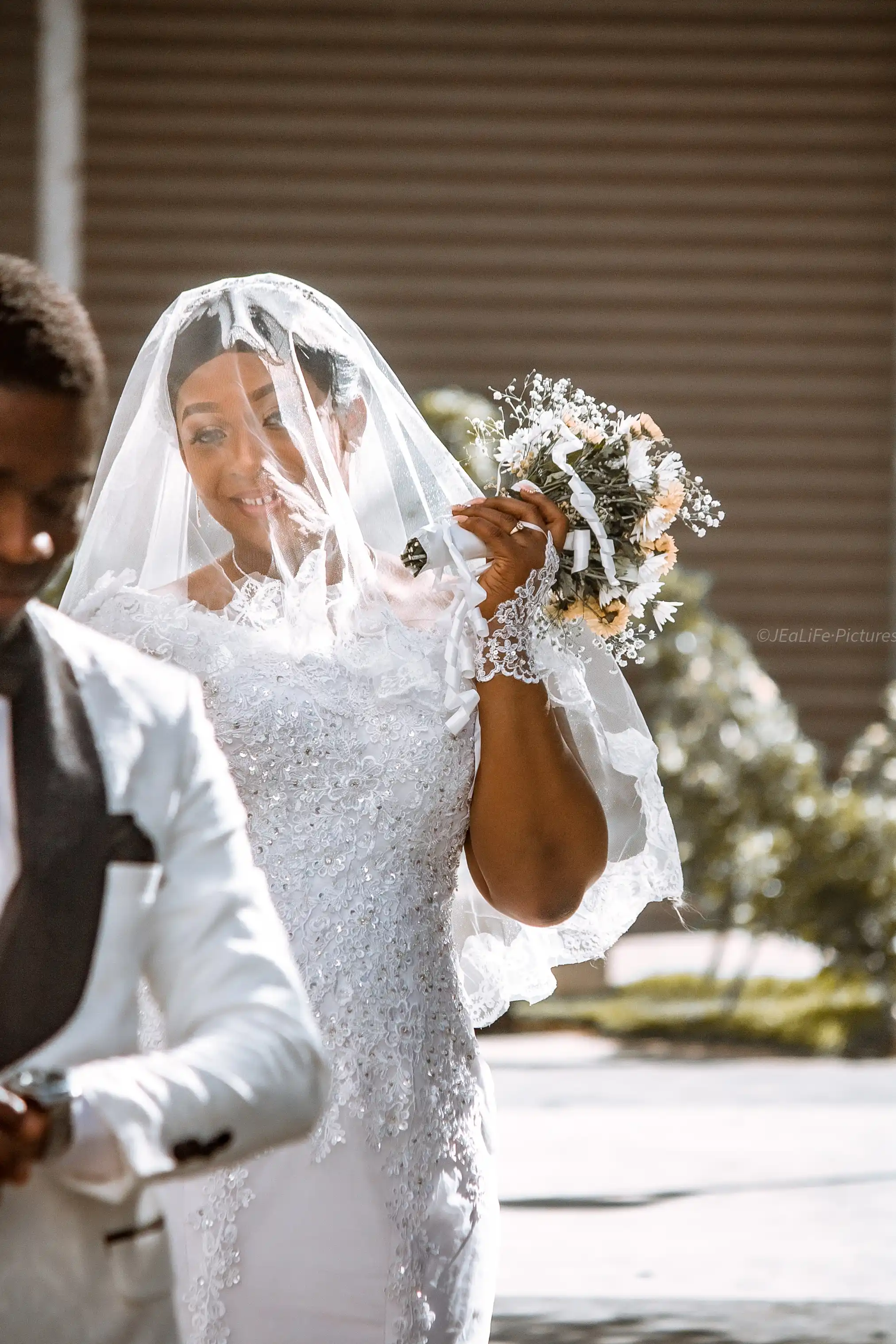 Photo de mariage présentée dans une galerie client Nfirio